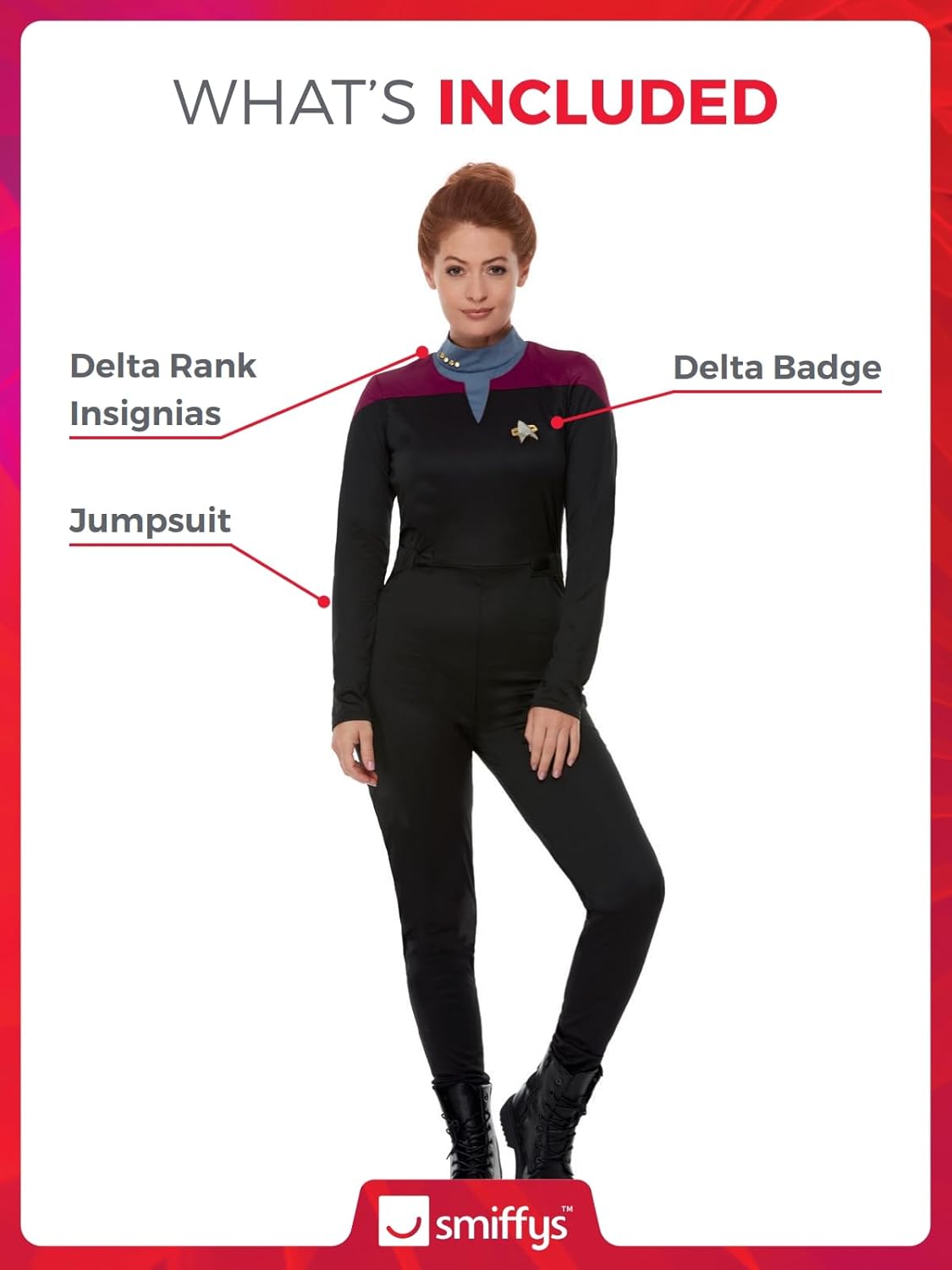 Star Trek Voyager Command Uniform, Medium (UK 12-14)