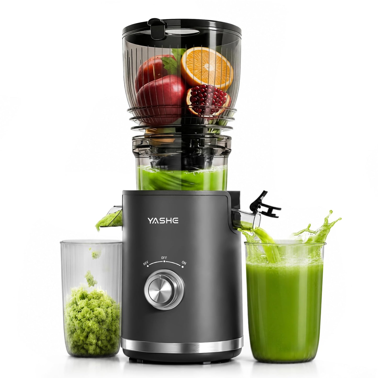 Slow Juicer mit grossem Einfüllschacht