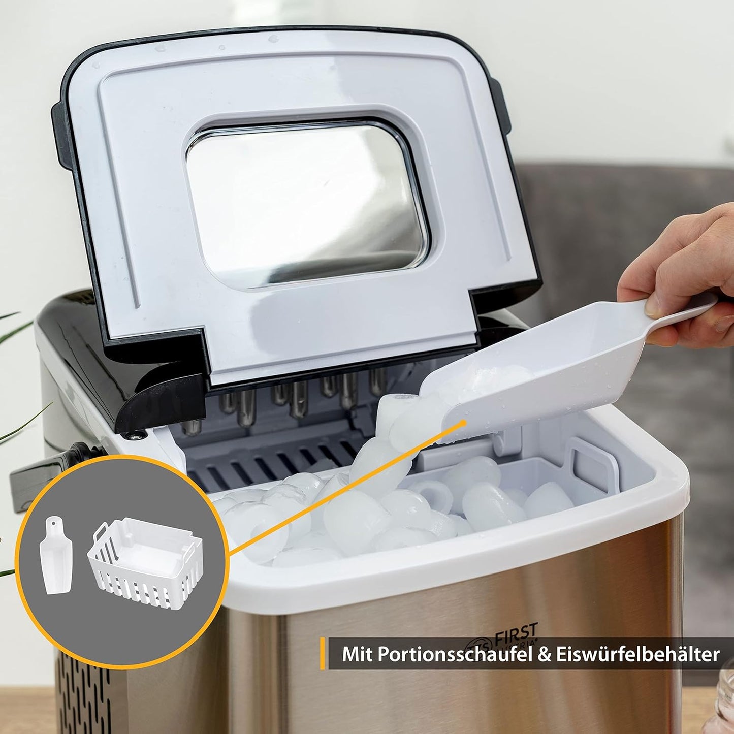 Eiswürfelmaschine, Edelstahl