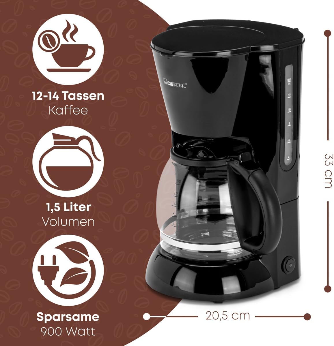 Kaffeemaschine KA 3473, Schwarz