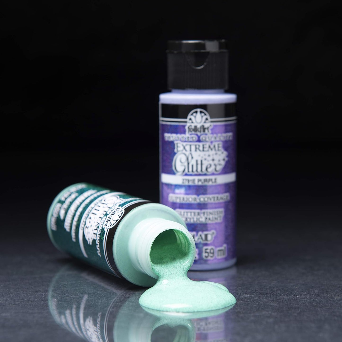 Extreme Glitter Acrylfarben-Set 10 x 59 ml, Extremer Glitzer.