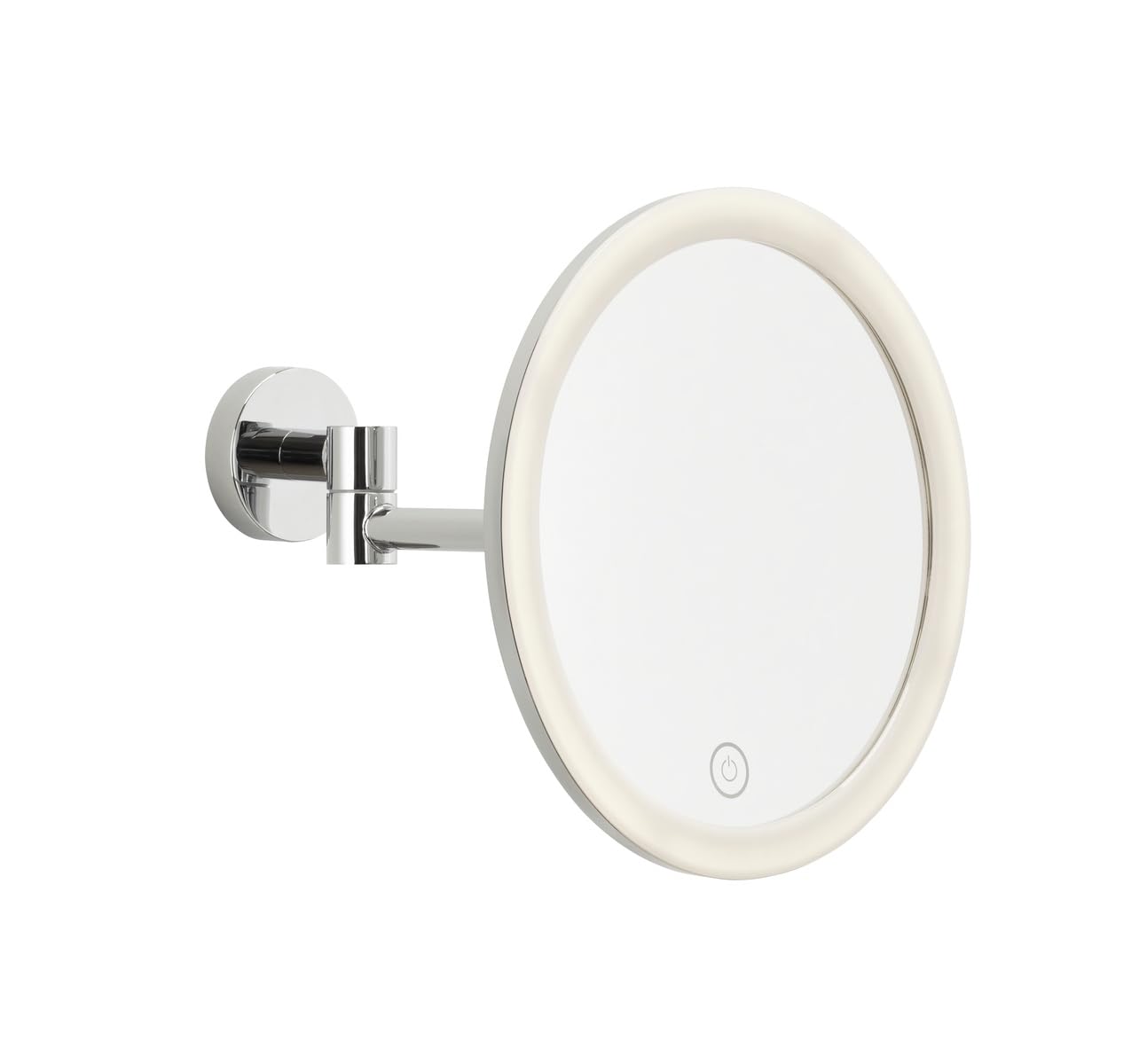 LED-Kosmetikspiegel mit dimmbarer Beleuchtung und Akku, VISIOON LED Chrom