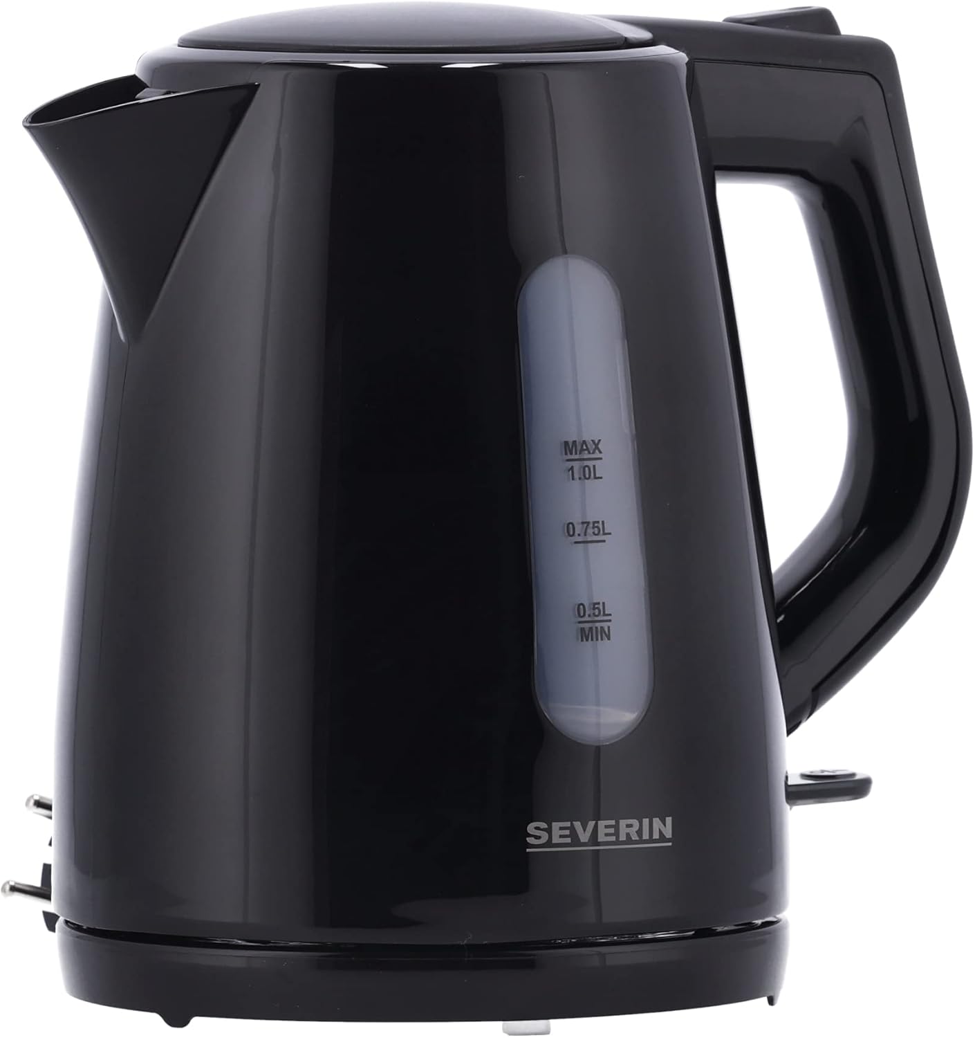 Wasserkocher mit Kalkfilter, 1L, 2200W, WK 3410, Schwarz