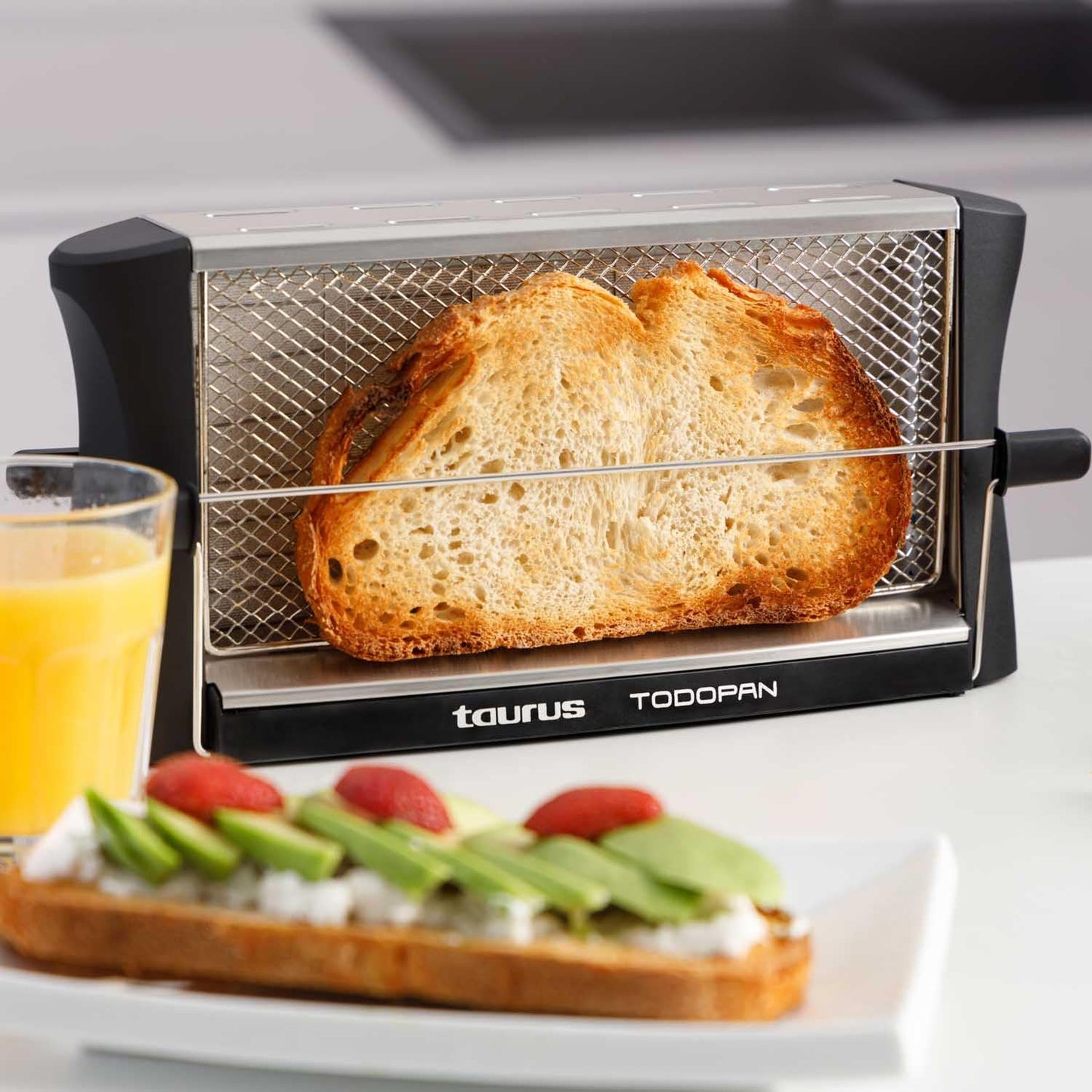 Edelstahl-Toaster für alle Brotsorten, Multipan | Vertikal