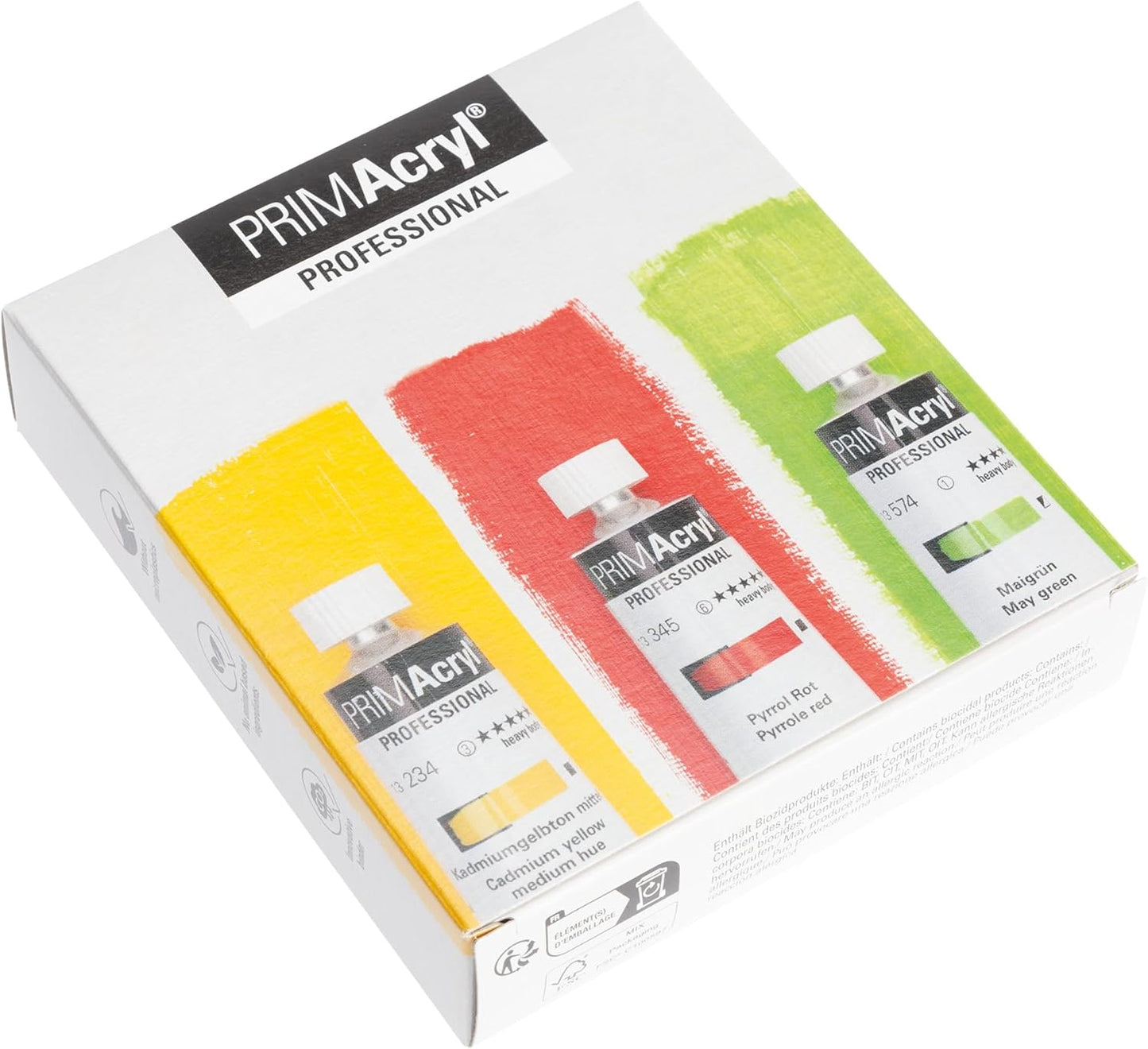 PRIMAcryl Acrylfarben-Set, 3 x 35 ml Mehrfarbig