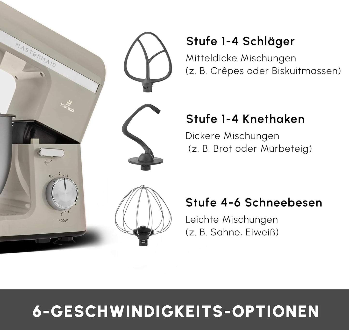 Küchenmaschine Mastermaid Chef Pro, Soft Cream