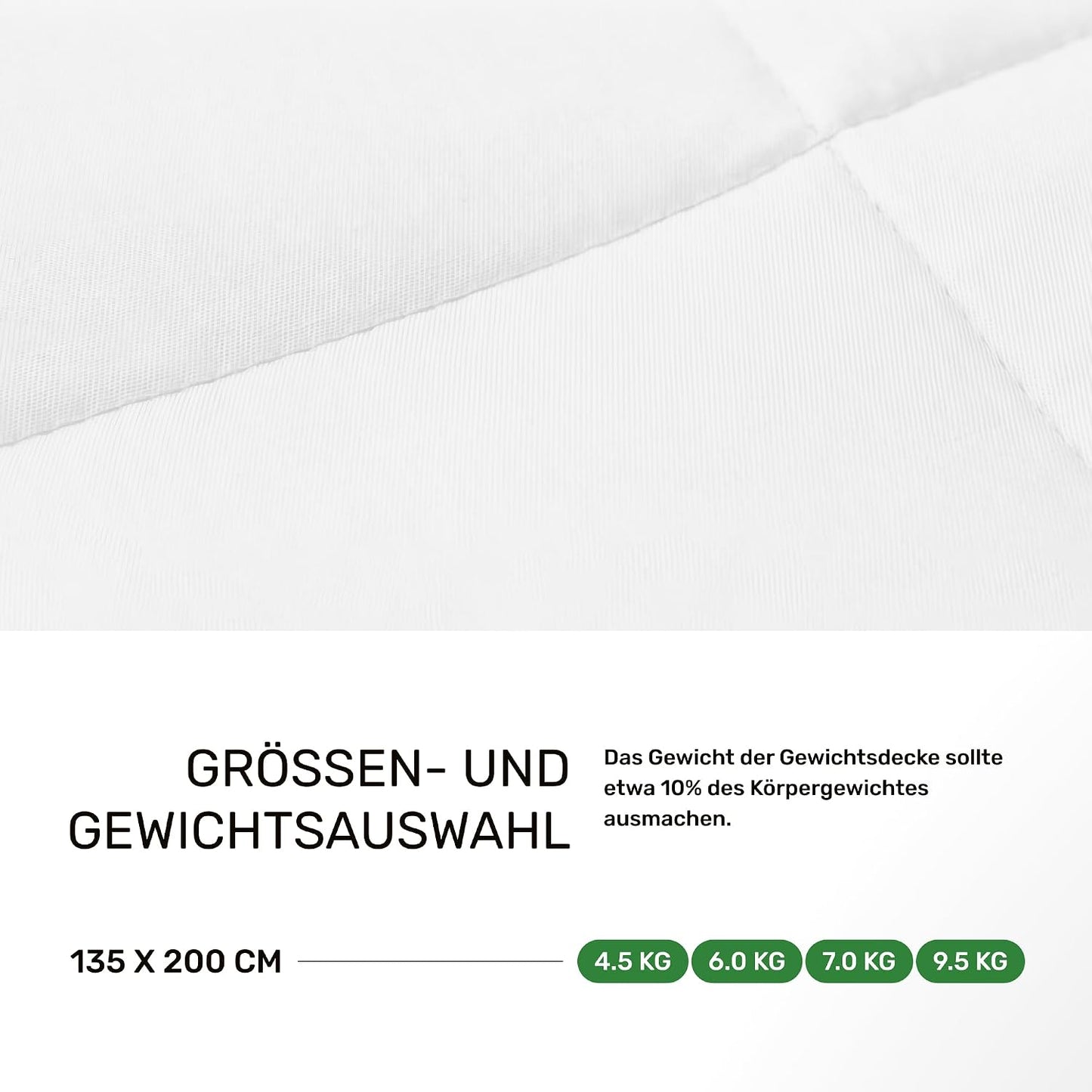 Therapie Gewichtsdecke