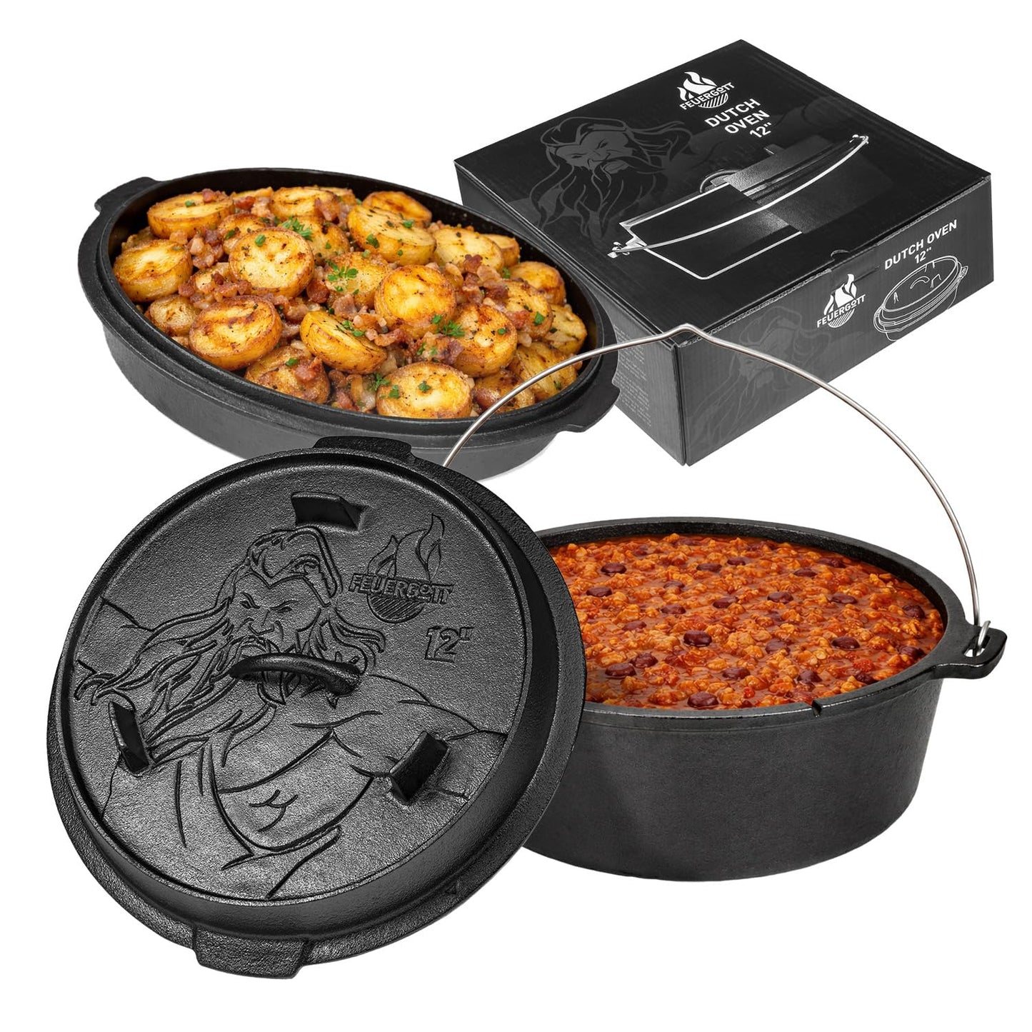 Dutch Oven, 6L, Ohne Standfüssen 6 Liter