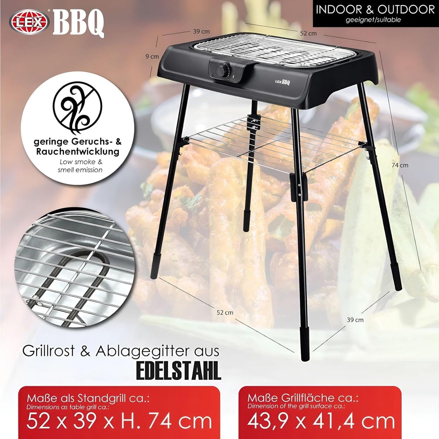 Tisch- und Elektrogrill