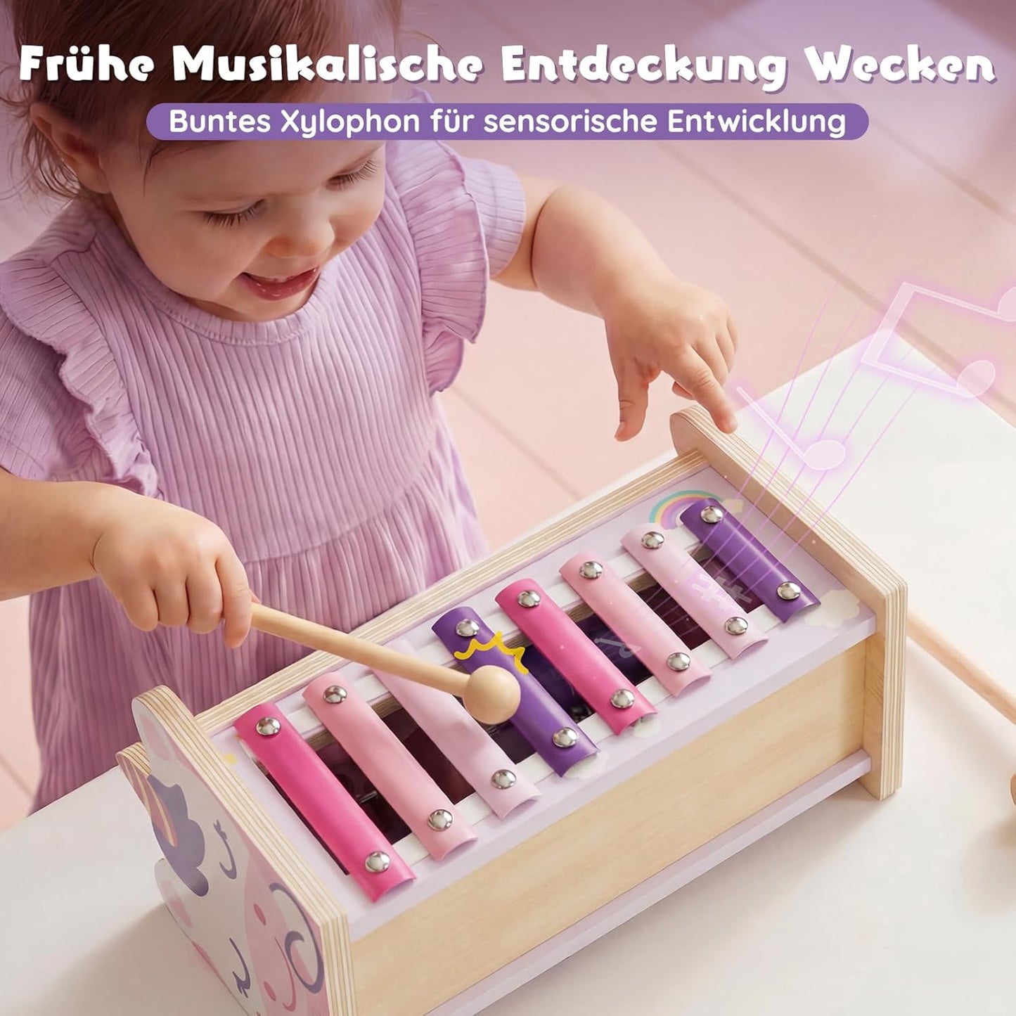 Klopf- & Hämmerspielzeug mit Xylophon & Zahnrädern