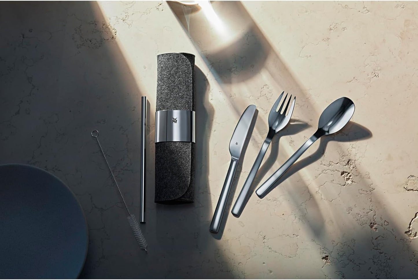 8-teiliges Reisebesteck-Set my2Go inkl. Etui