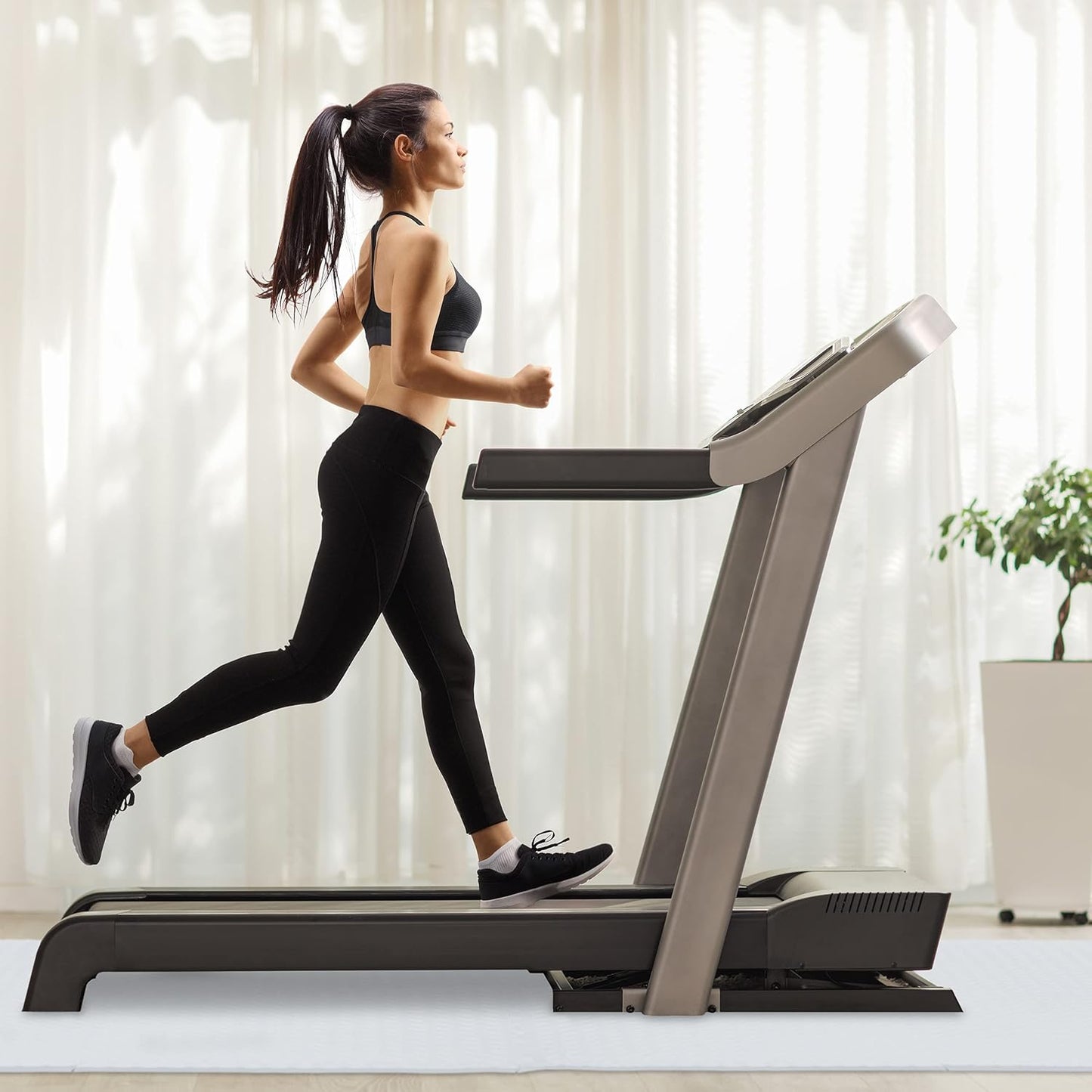 8-teiliges Bodenschutzmatten-Set für Fitnessgeräte, 8