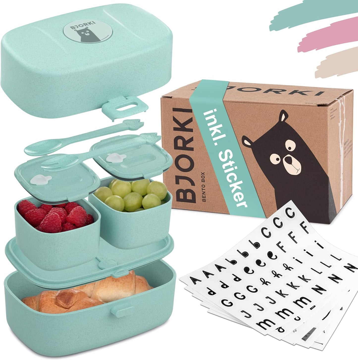Bento Box, Pastell Blau