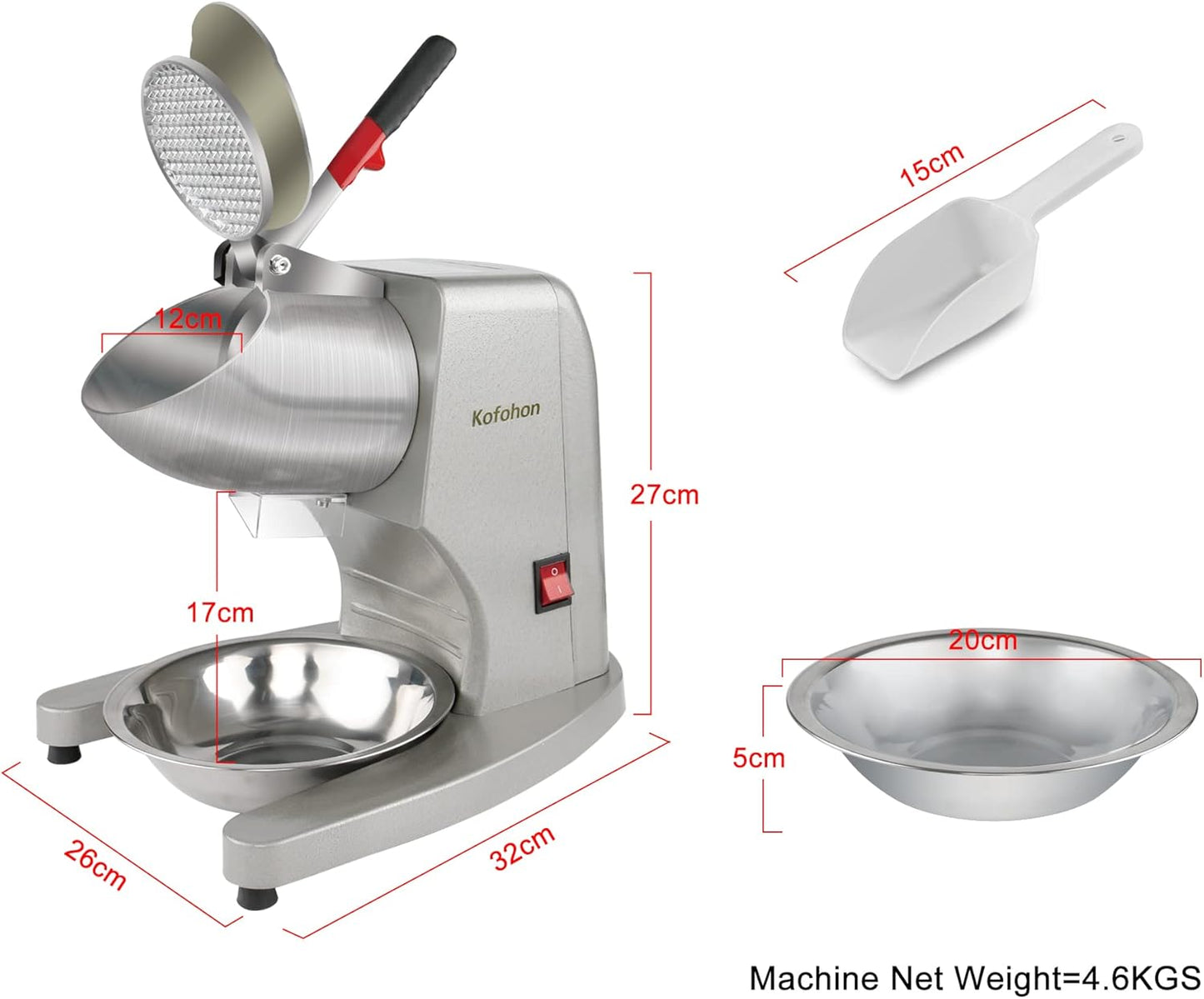 Ice Crusher, Medium Silver