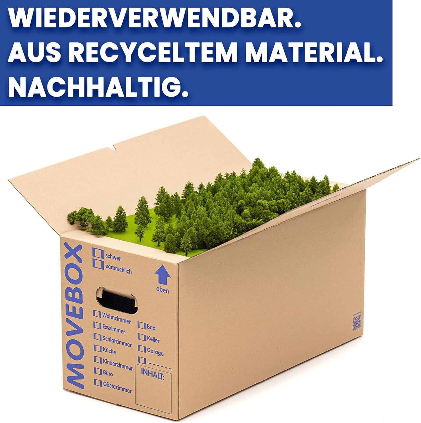 50-teiliges Umzugskartons Set Movebox, 50
