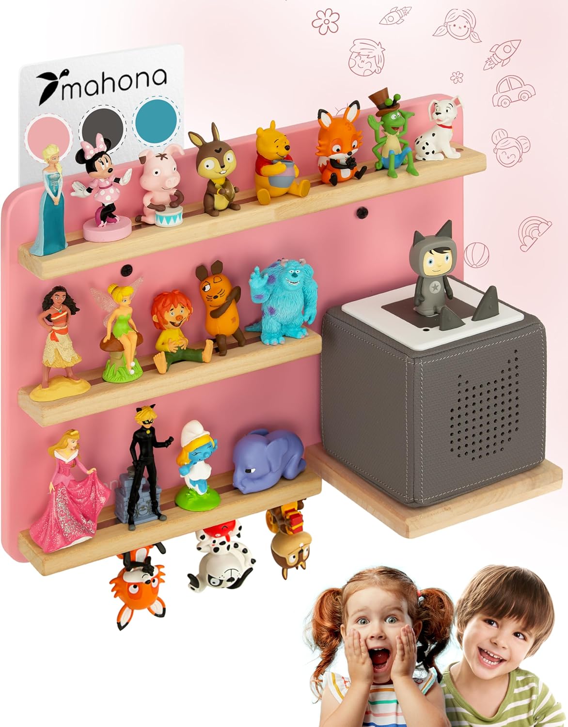 Toniebox-Regal, Display-Regal Rosa