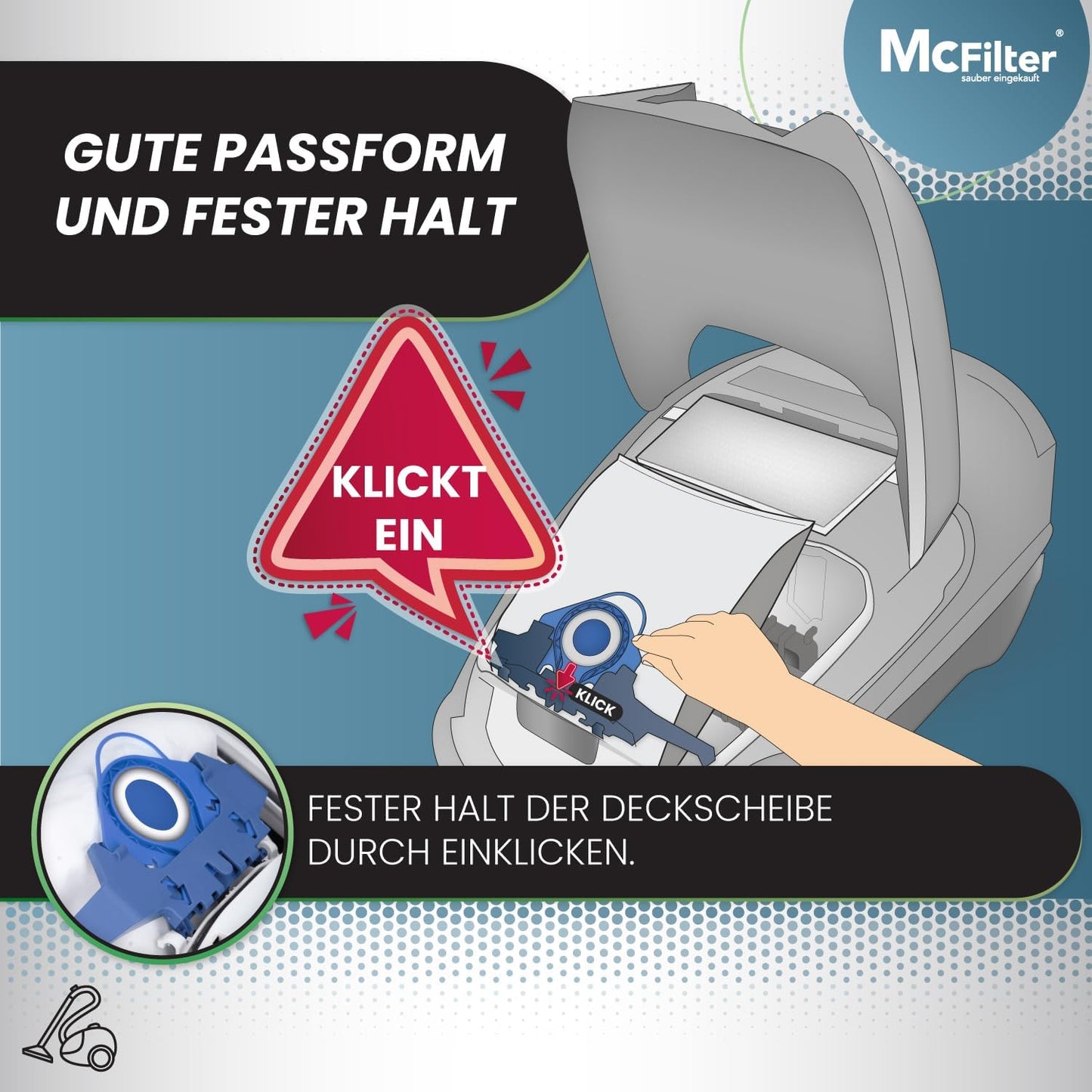 Staubsaugerbeutel-Set für Miele GN Serie, 48 + 24 (Filter)