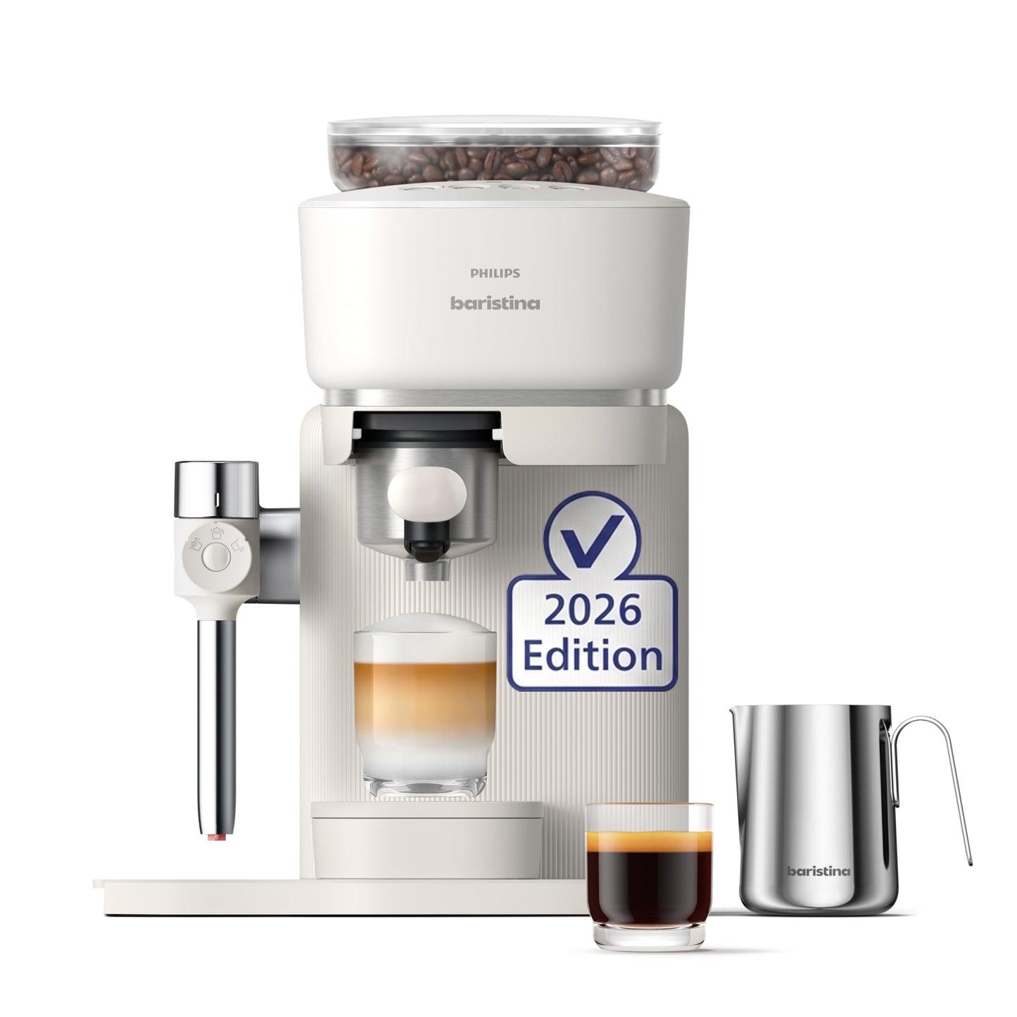 Baristina Latte Espressomaschine BAR400/00, Weiss