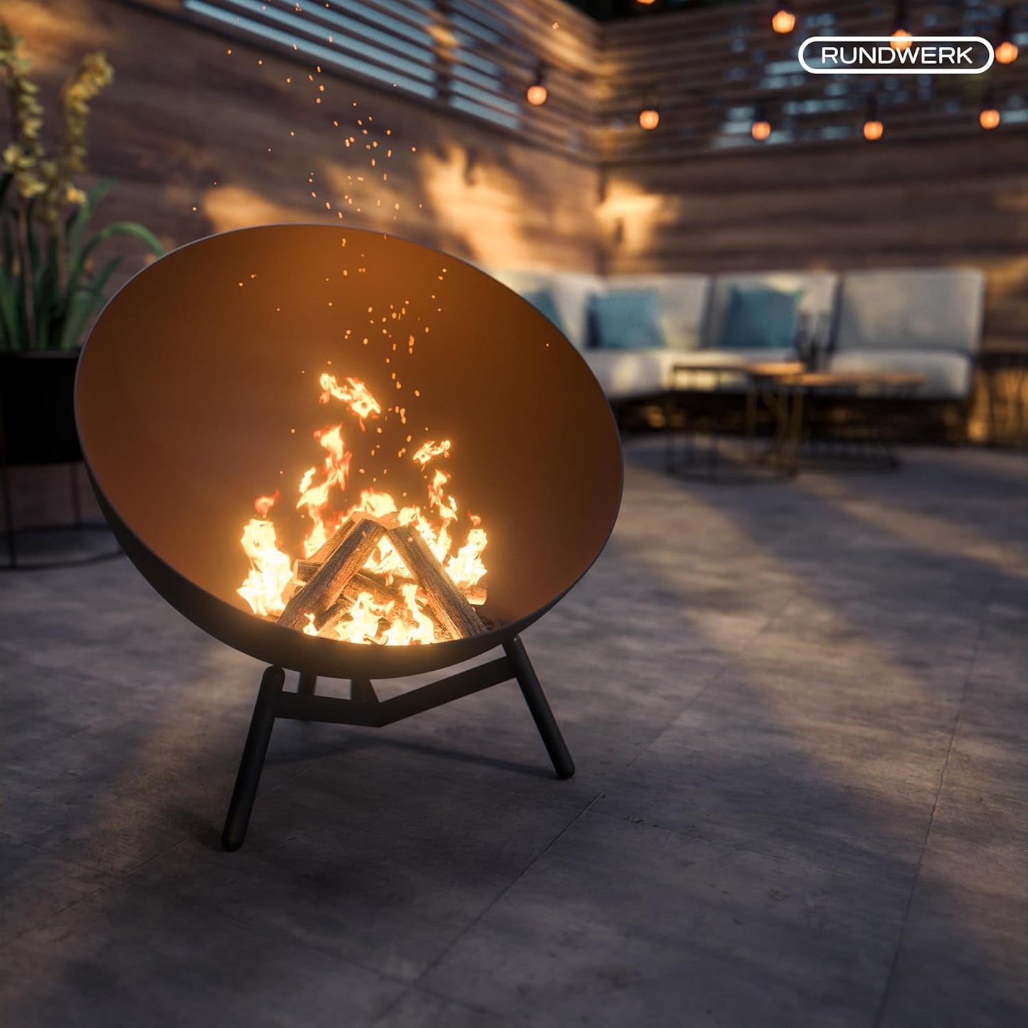 Feuerschale für Garten und Terrasse (60cm)