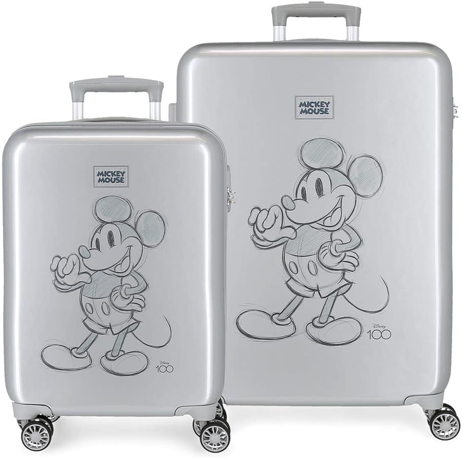 2tlg. Kofferset in Mickey Mouse Design, Koffer einstellen