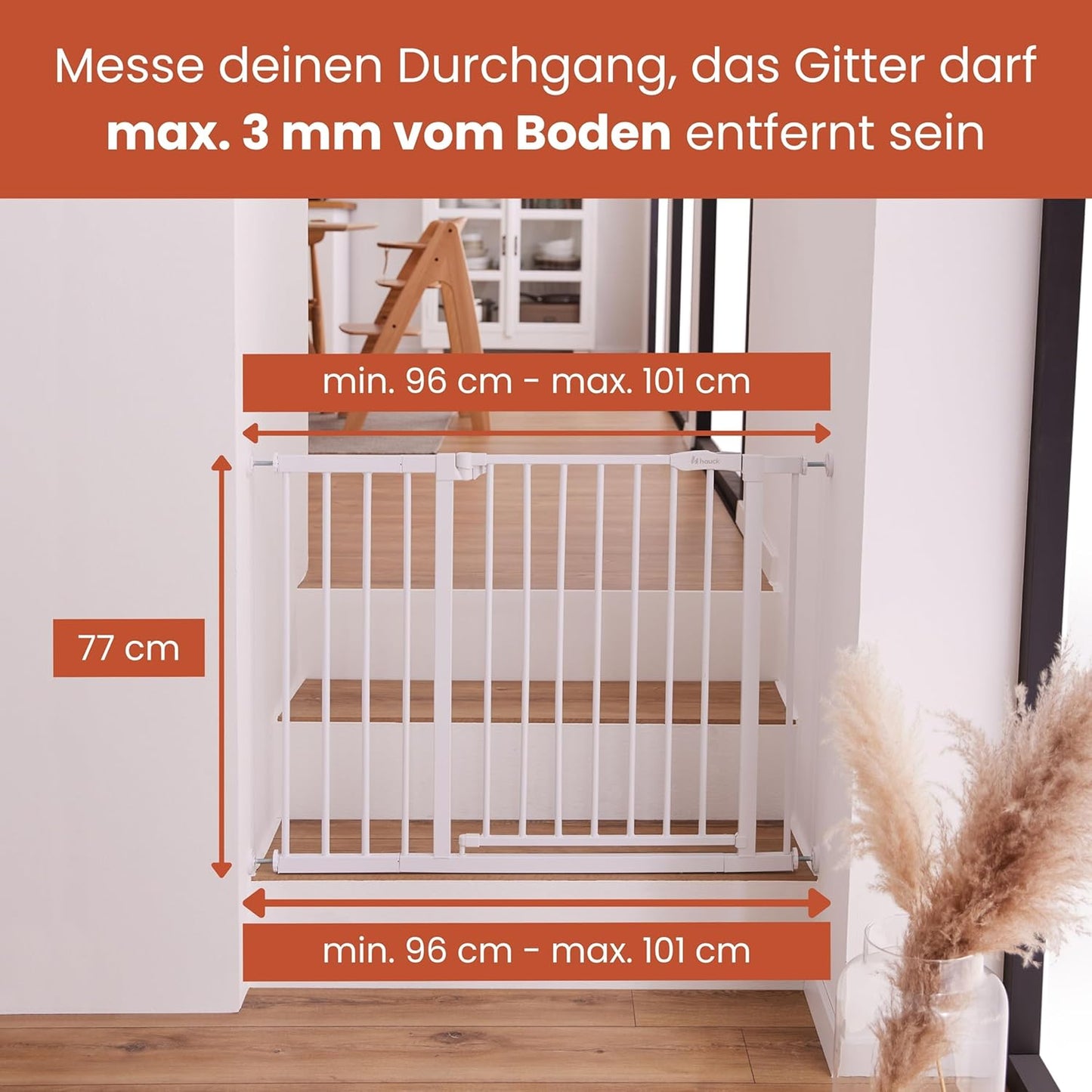 Kinderschutzgitter Clear Step Autoclose, Clear Step Autoclose 2, 96-101 Cm