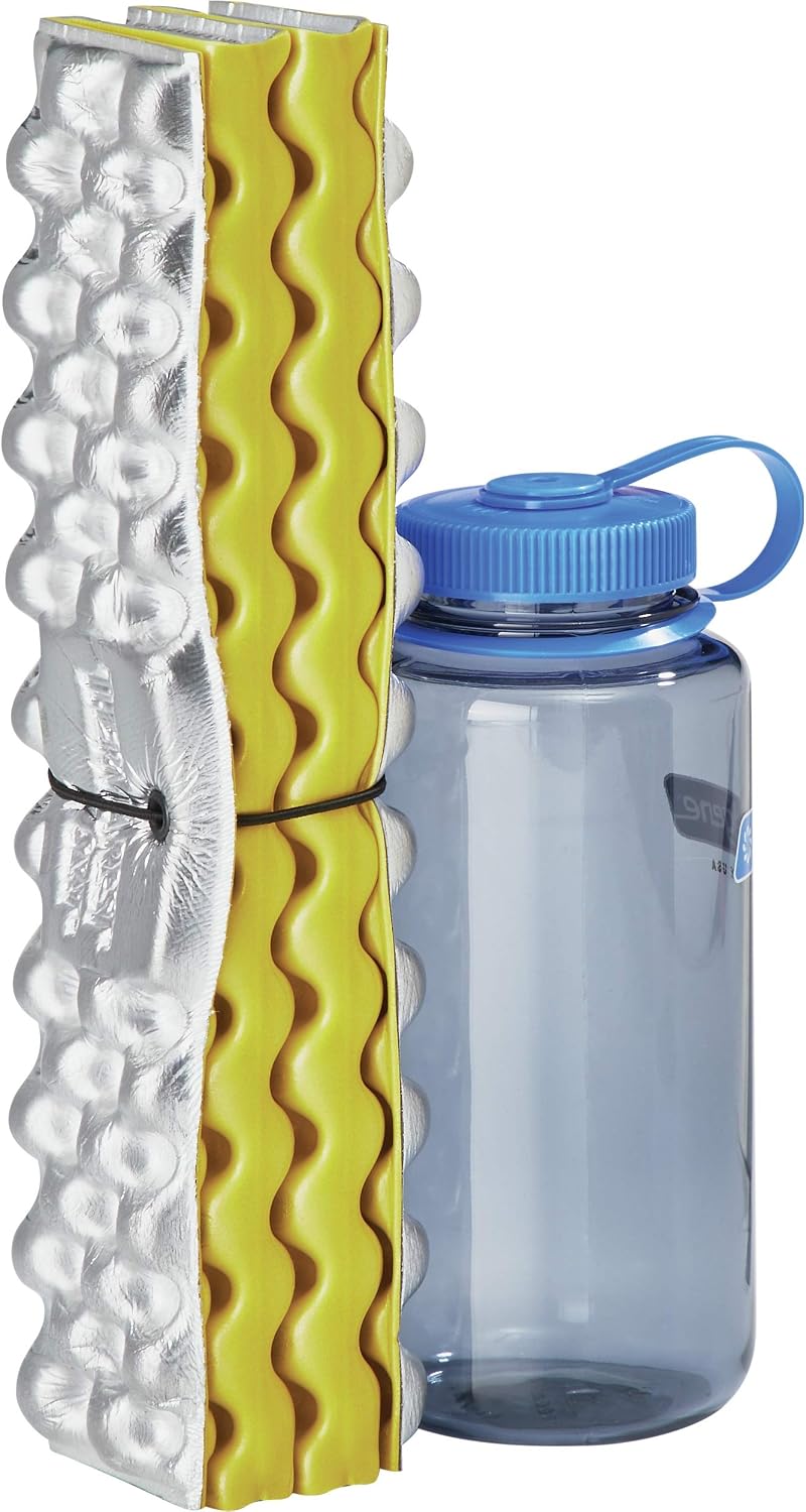 Isolierte Sitzunterlage für Outdoor-Aktivitäten, Limone/Silber