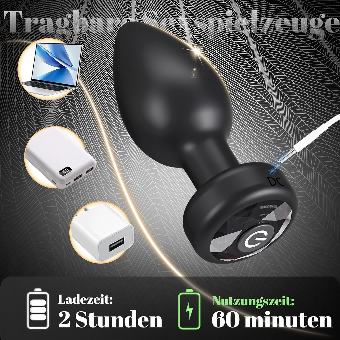 Analplug mit 10 Modi und App-Steuerung