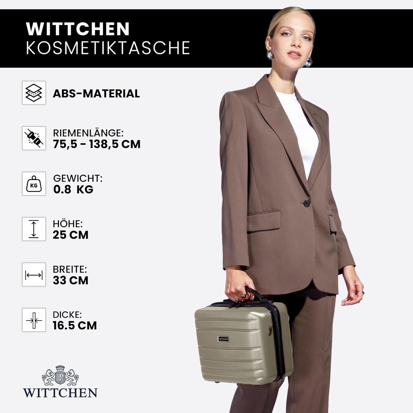Kosmetikkoffer, Champagner Kosmetikkoffer