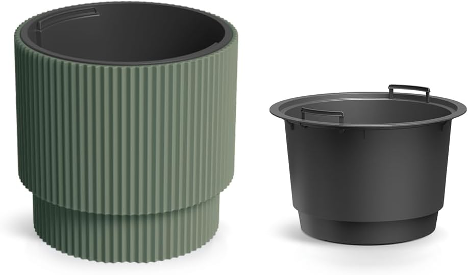 Blumentopf mit Einsatz, ø 30 cm Dbmin Waldgrün