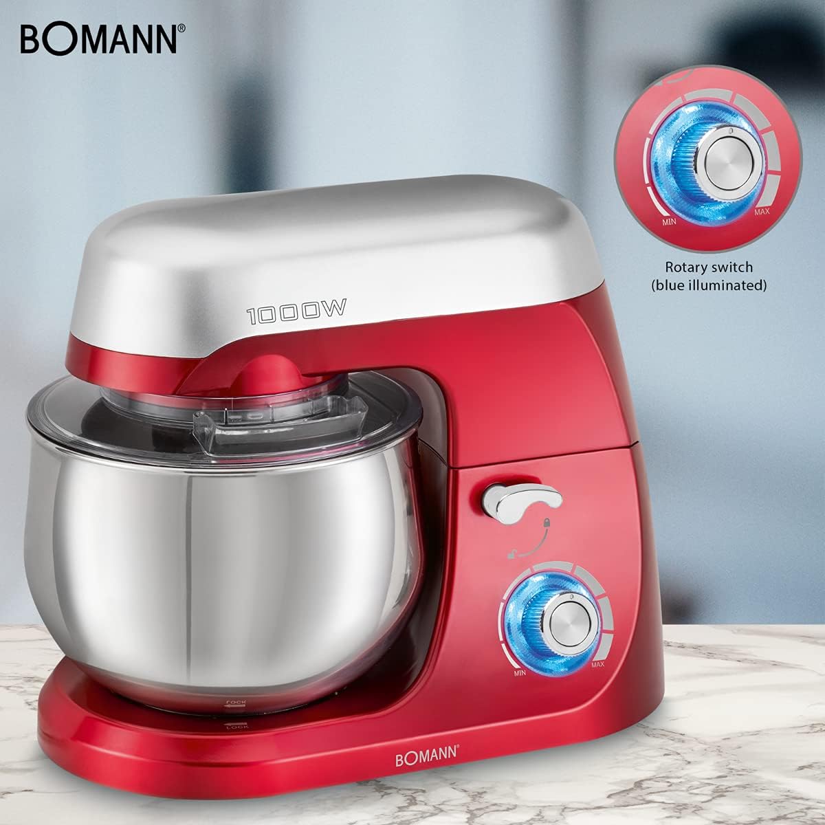 Knetmaschine KM 6009, Rot