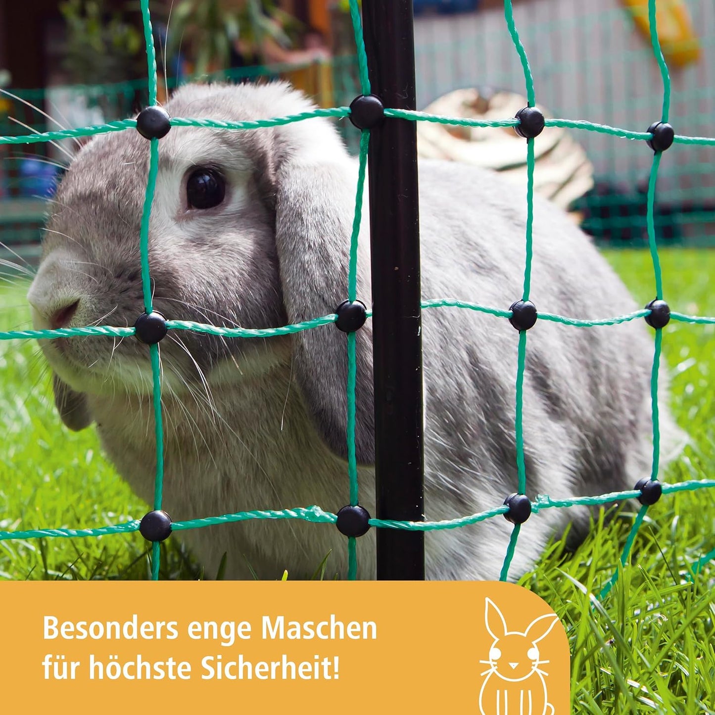 Kleintierzaun, Unisex, Kaninchen Netting einzelne Zinke 65cm - 12M Grün - Grün