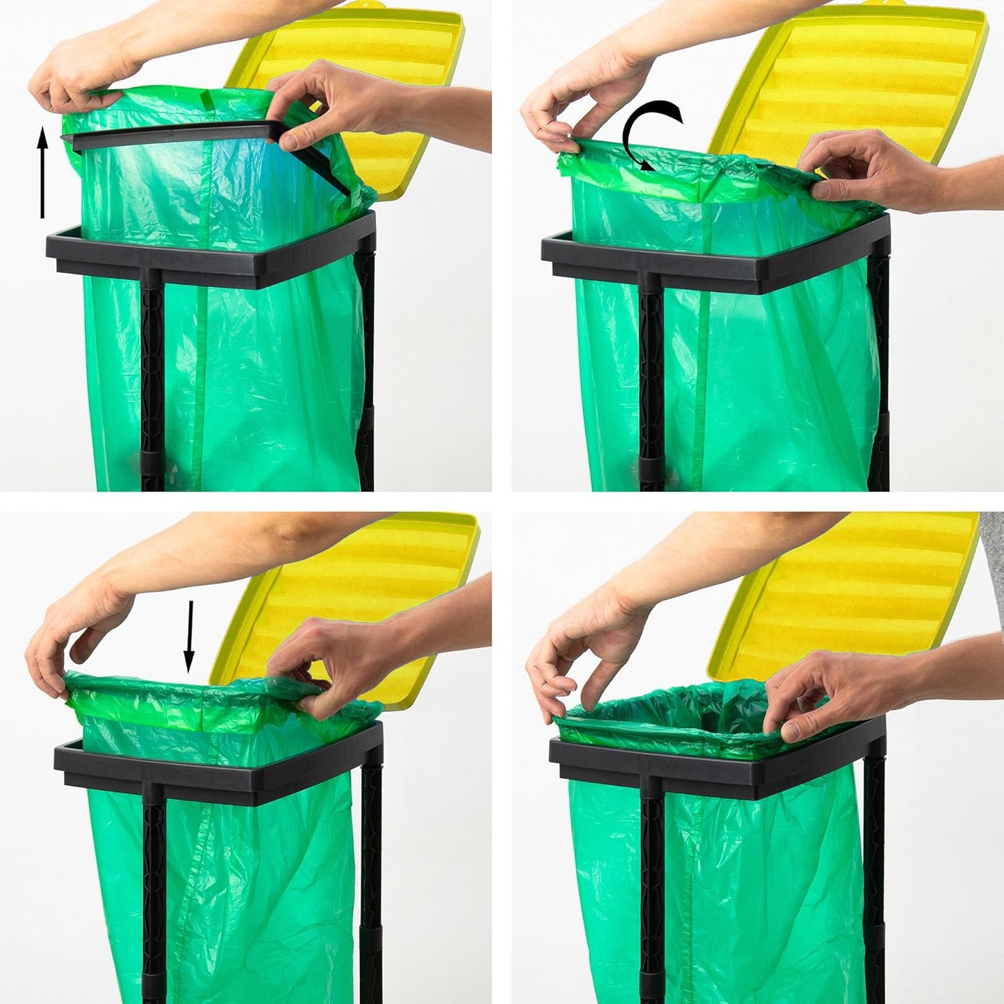 3er-Set Müllsackständer-Set für gelbe Säcke, 3 Stück