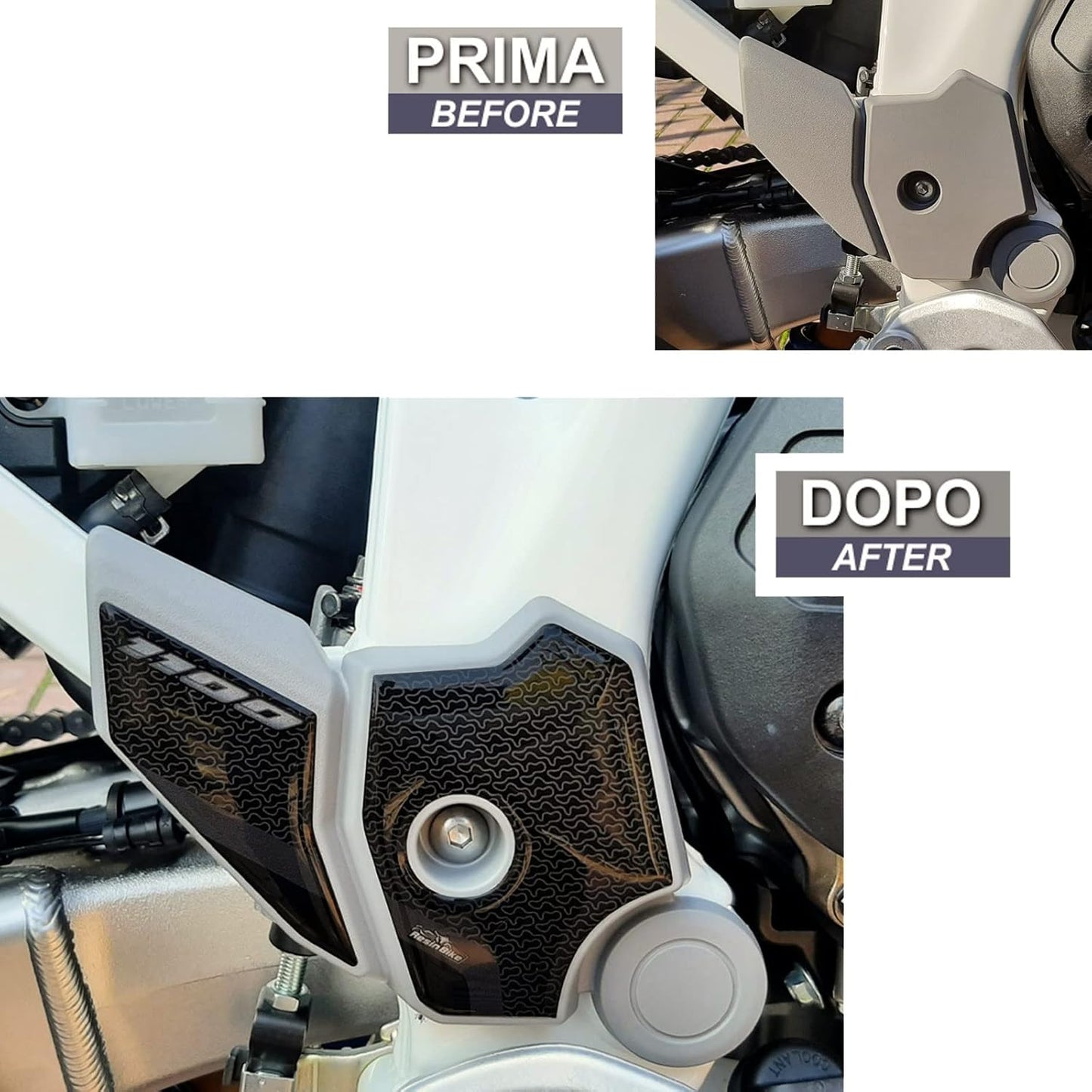 3D-Harzklebstoff Aufkleber für Honda CRF1100L Africa Twin, Einstiegsleisten