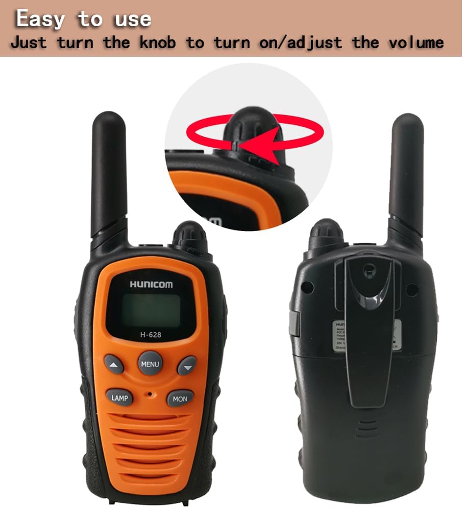 Walkie Talkies mit grosser Reichweite, Orange + 1200mAh Akku