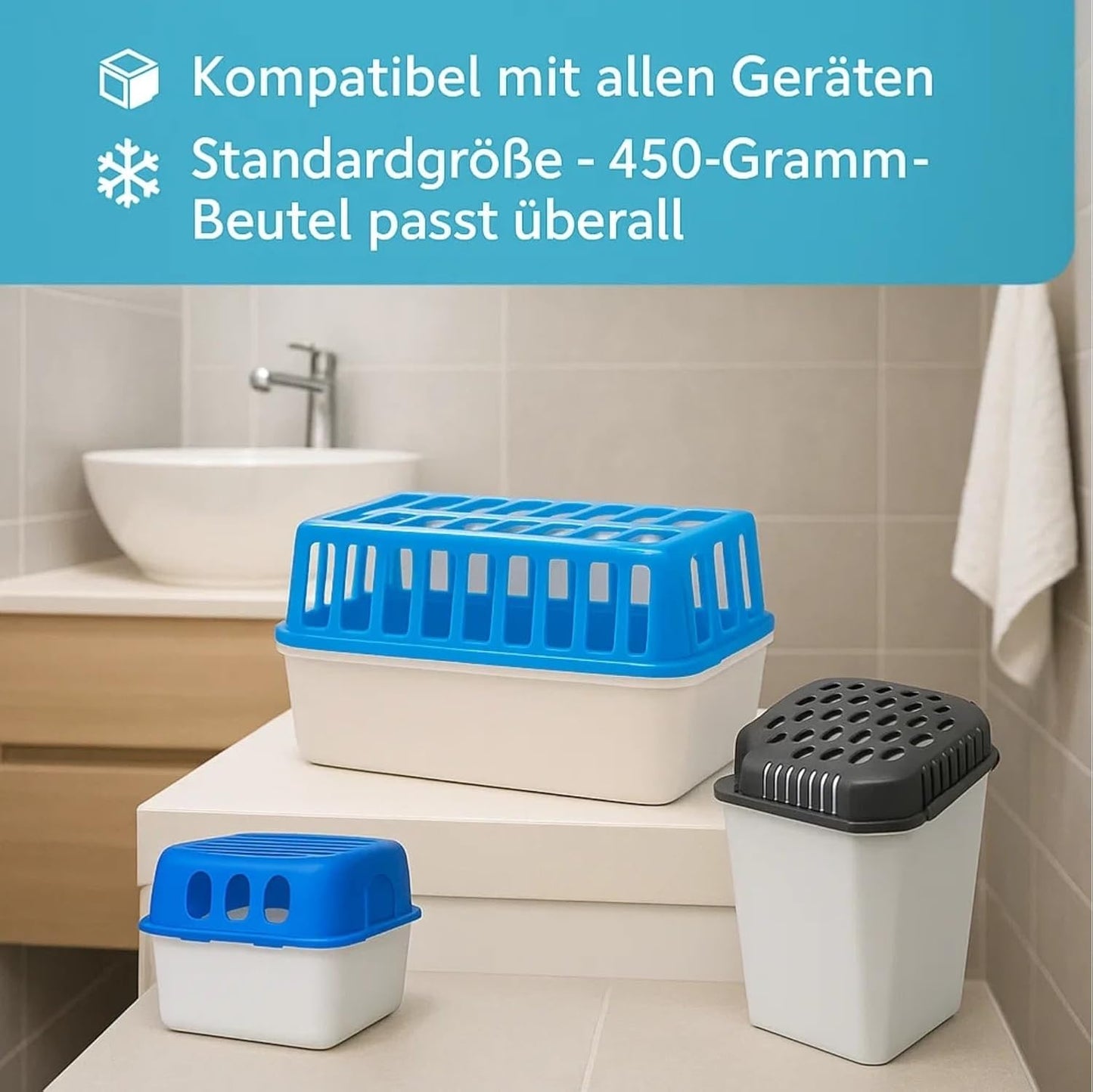 Luftentfeuchter Nachfüllpack-Set, 24x Nachfüllpack 450g