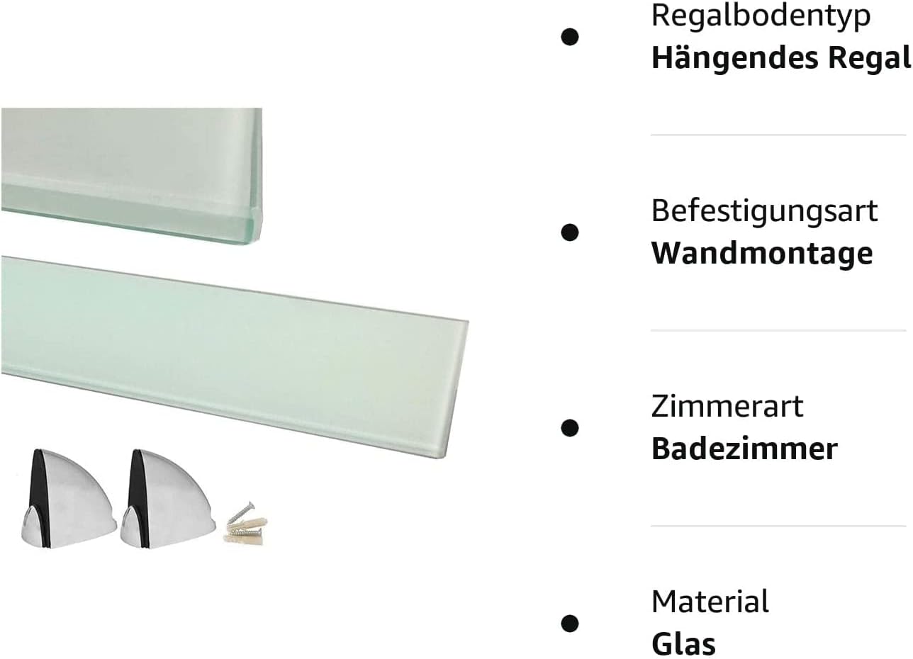 Wandregal, 50 cm Weiss