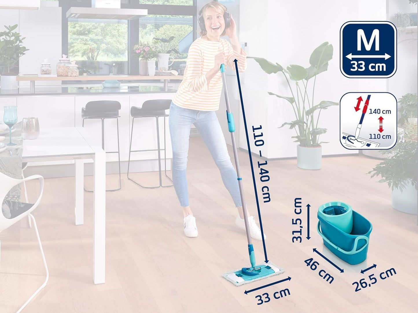 Clean Twist M Ergo +, Eco Verpackung Set Clean Twist Ergo + Trockenreinigung Bezug