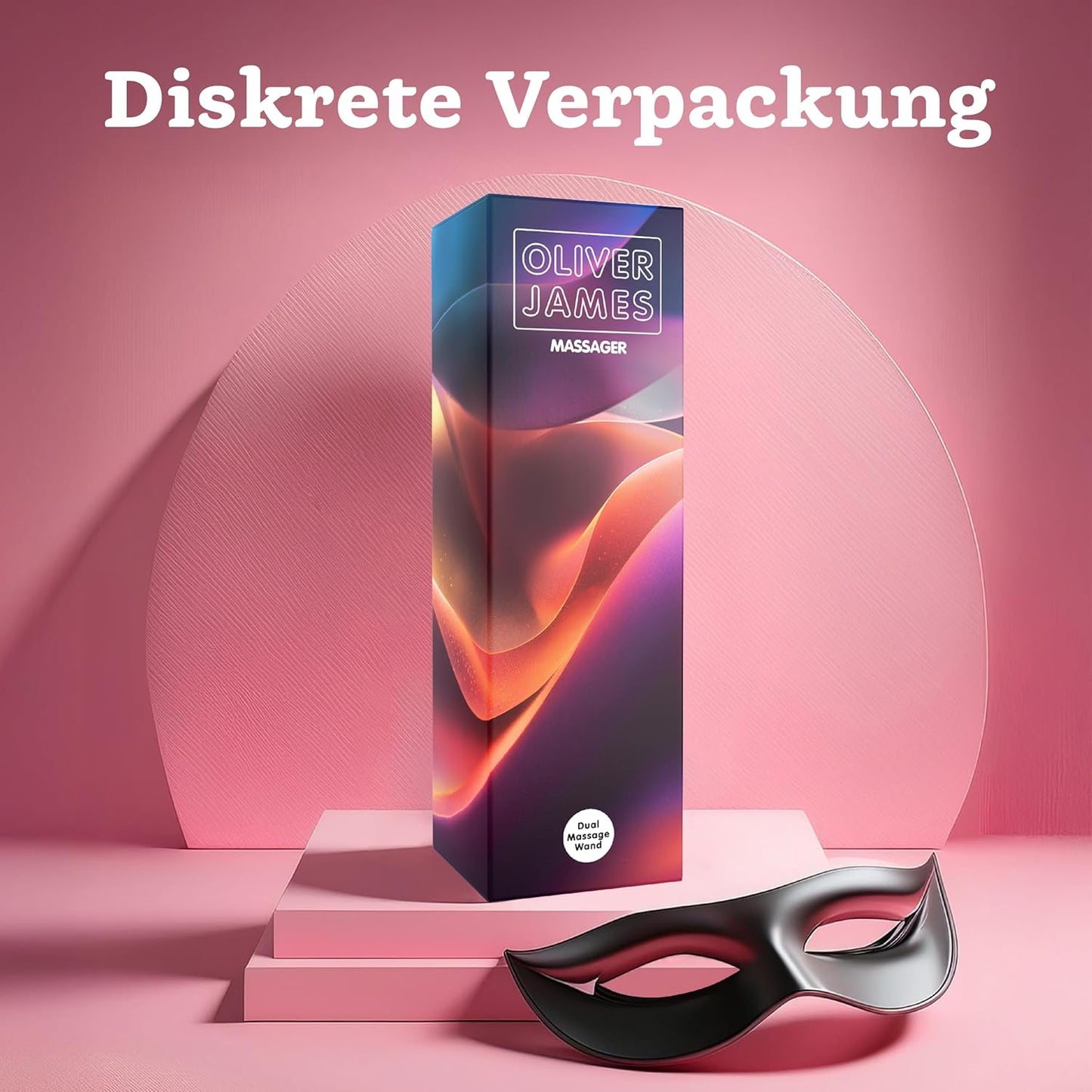 Doppelkopf Vibrator & Dildo mit 10 Vibrationsmodi, Schwarz