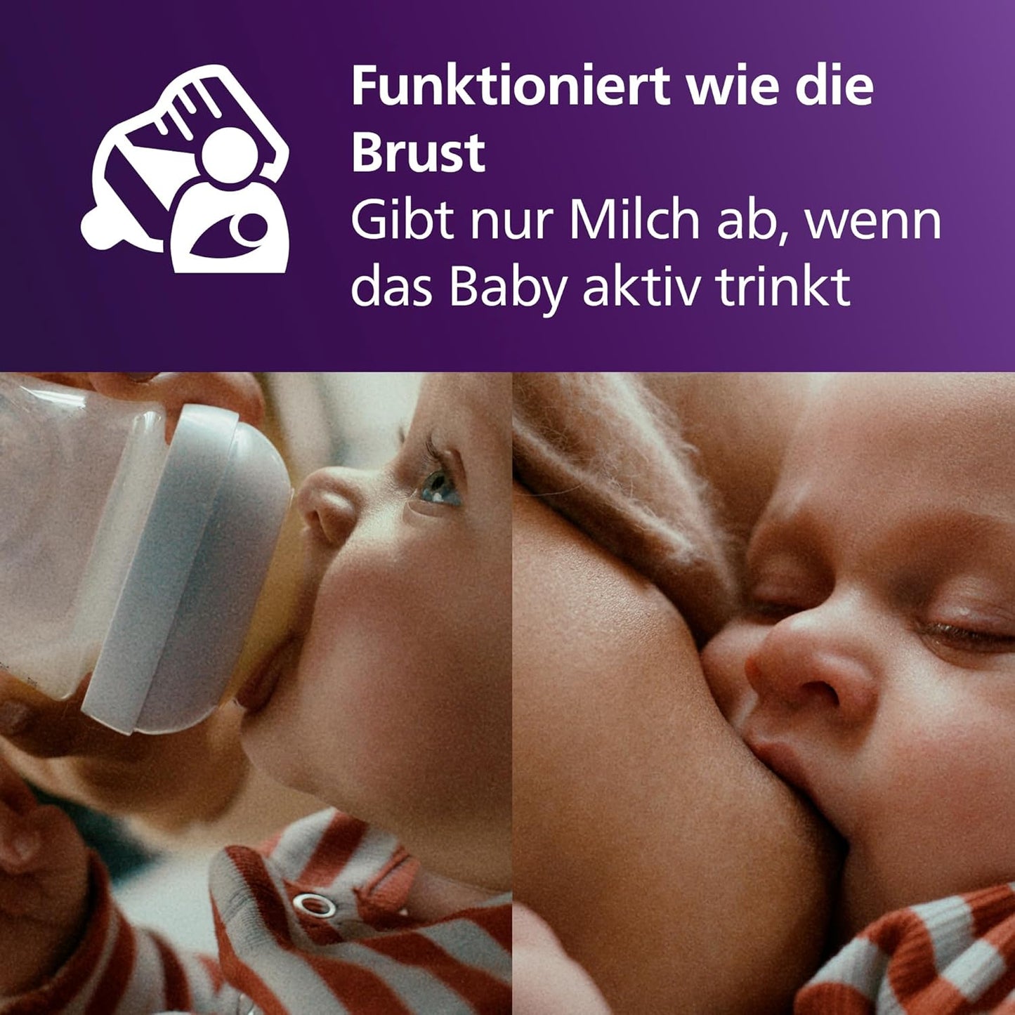 Babyflaschen Geschenkset mit AirFree Ventil (4 Stück), Single