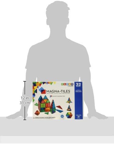Magna-Tiles 3D-Baustein-Set (32-teilig), Einzelbett