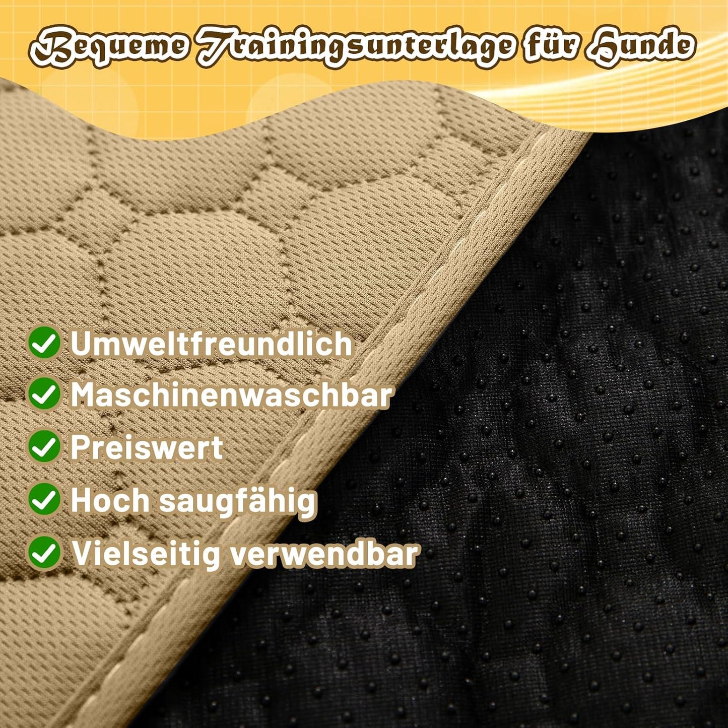 Trainingsunterlagen 2-teiliges Set für Haustiere, Braun 150x90cm