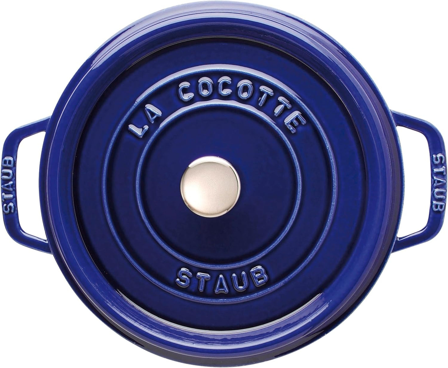 Gusseisen-Cocotte, 30 cm Dunkel-Blau