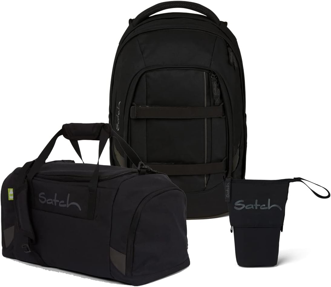3-teiliges Schulrucksack-Set Pack Pencil Slider Edition, Blackjack