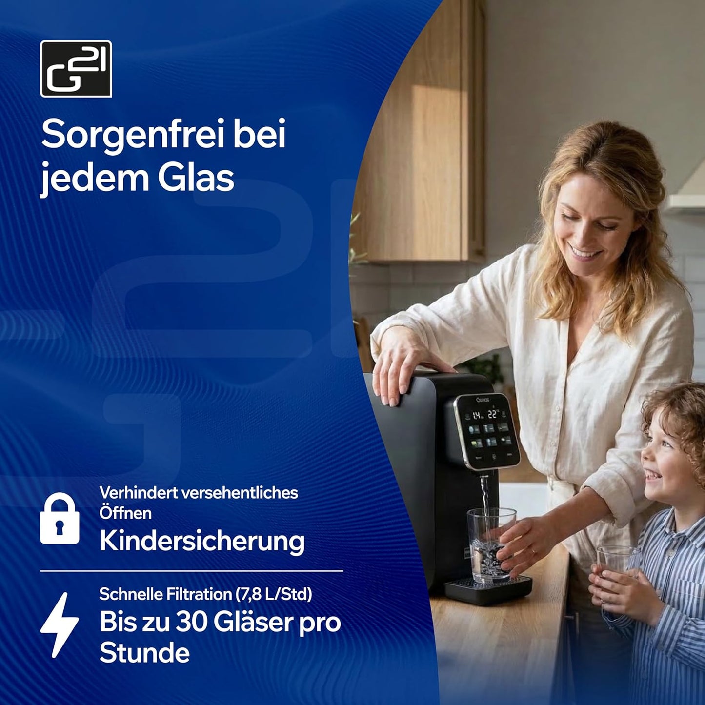 Osmoseanlage mit Heisswasserfunktion, Osmo Schwarz