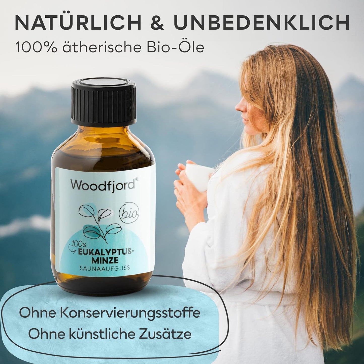 Saunaaufguss Eukalyptus-Minze, Eukalyptus-Minze (Bio) 1er Verpackung