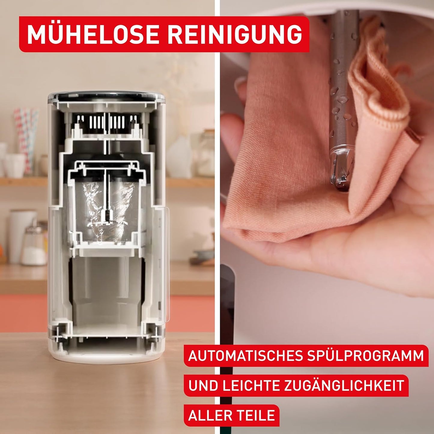 Dolci Eismaschine, Eismaschine inkl. 3x Tritanschüssel + Eisportionierer