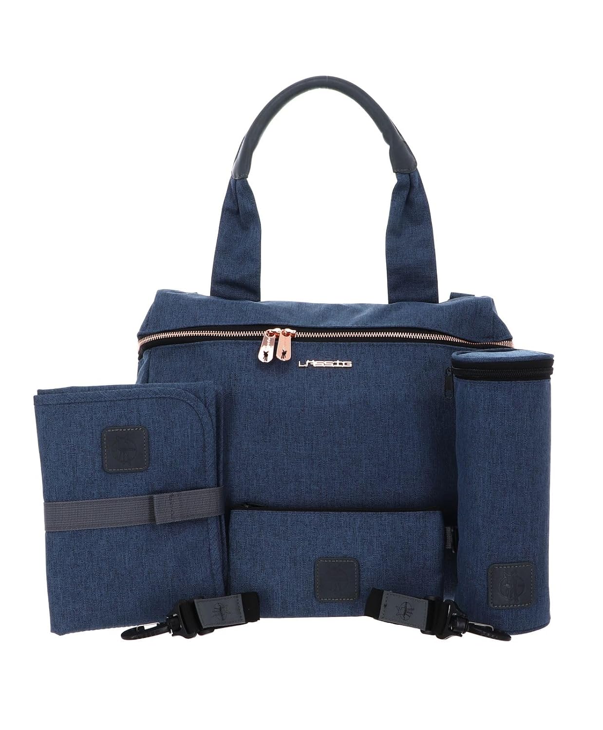 Baby Changing Bag Handbag Stylish Changing Backpack Including Diaper AccessoryGlam Rosie Bag, Blau