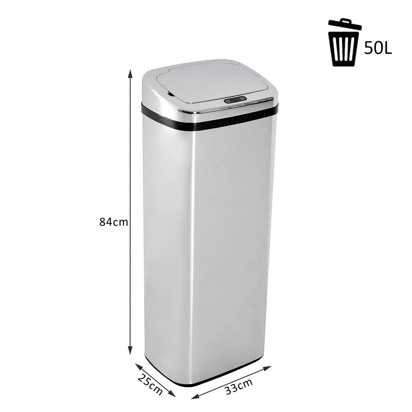 Mülleimer mit Sensor (50L), 50L