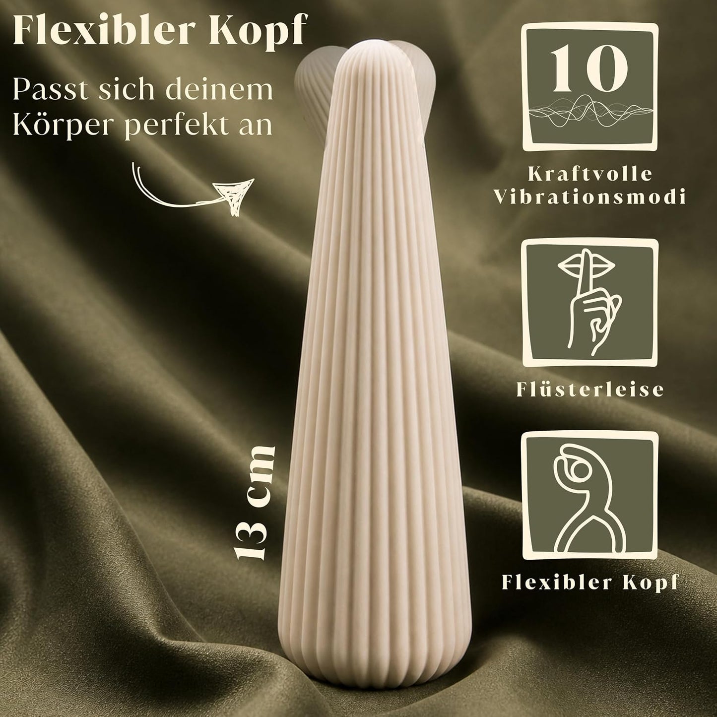 Auflegevibrator, 10 Modi, wasserdicht