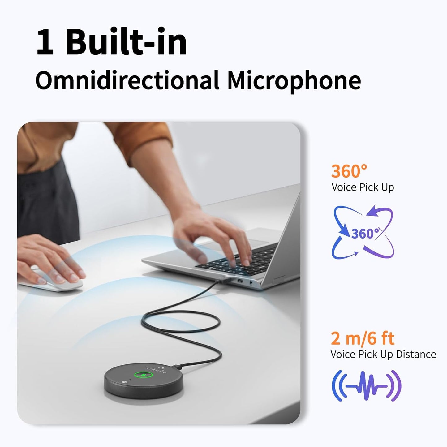 USB-Mikrofon mit AI-Rauschunterdrückung